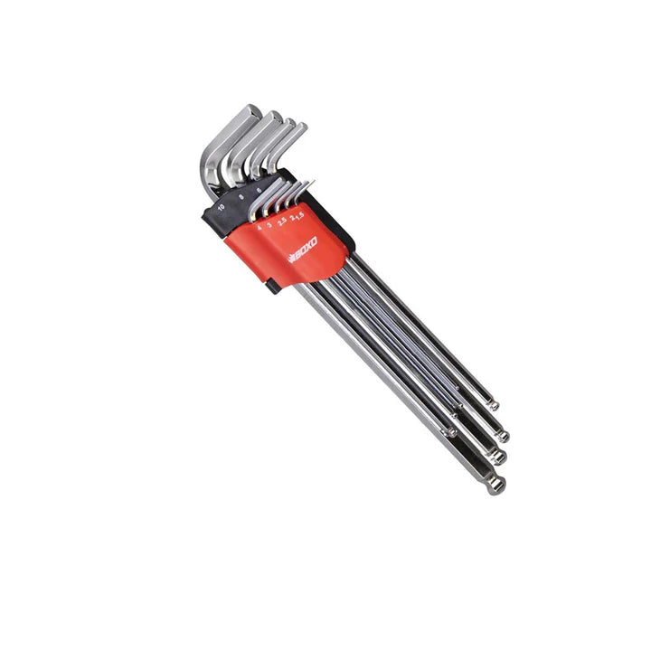 9 Pcs XL Arm Ball Point Hex Key Wrench Set