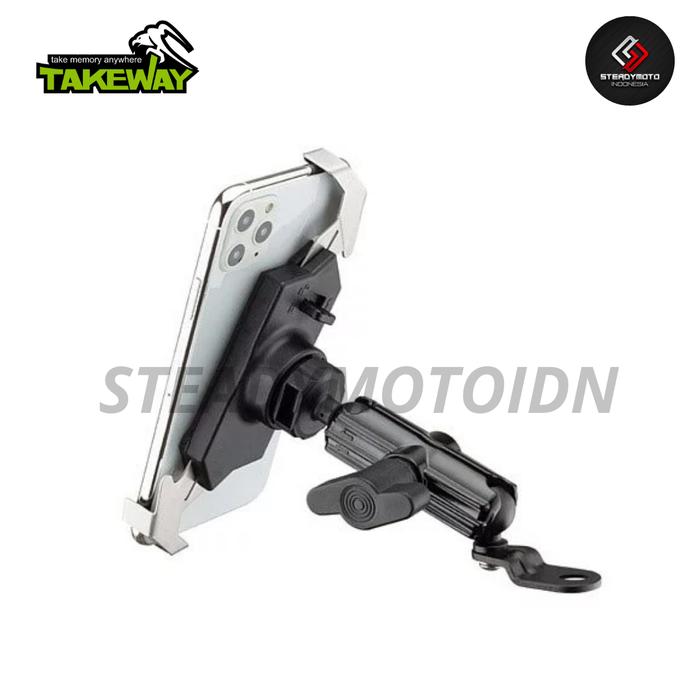 TAKEWAY PHONE HOLDER REARVIEW MOUNTED MIRROR Z PHONE HOLDER ECO - Wadamart