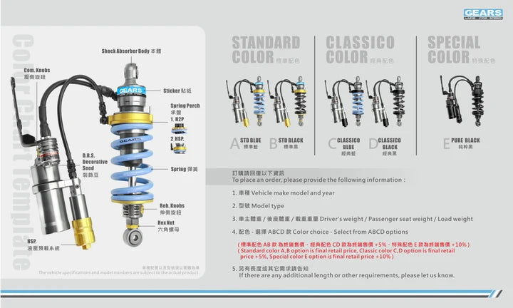 KAWASAKI Z1000 (14~16) H2P Rear Suspension - Wadamart