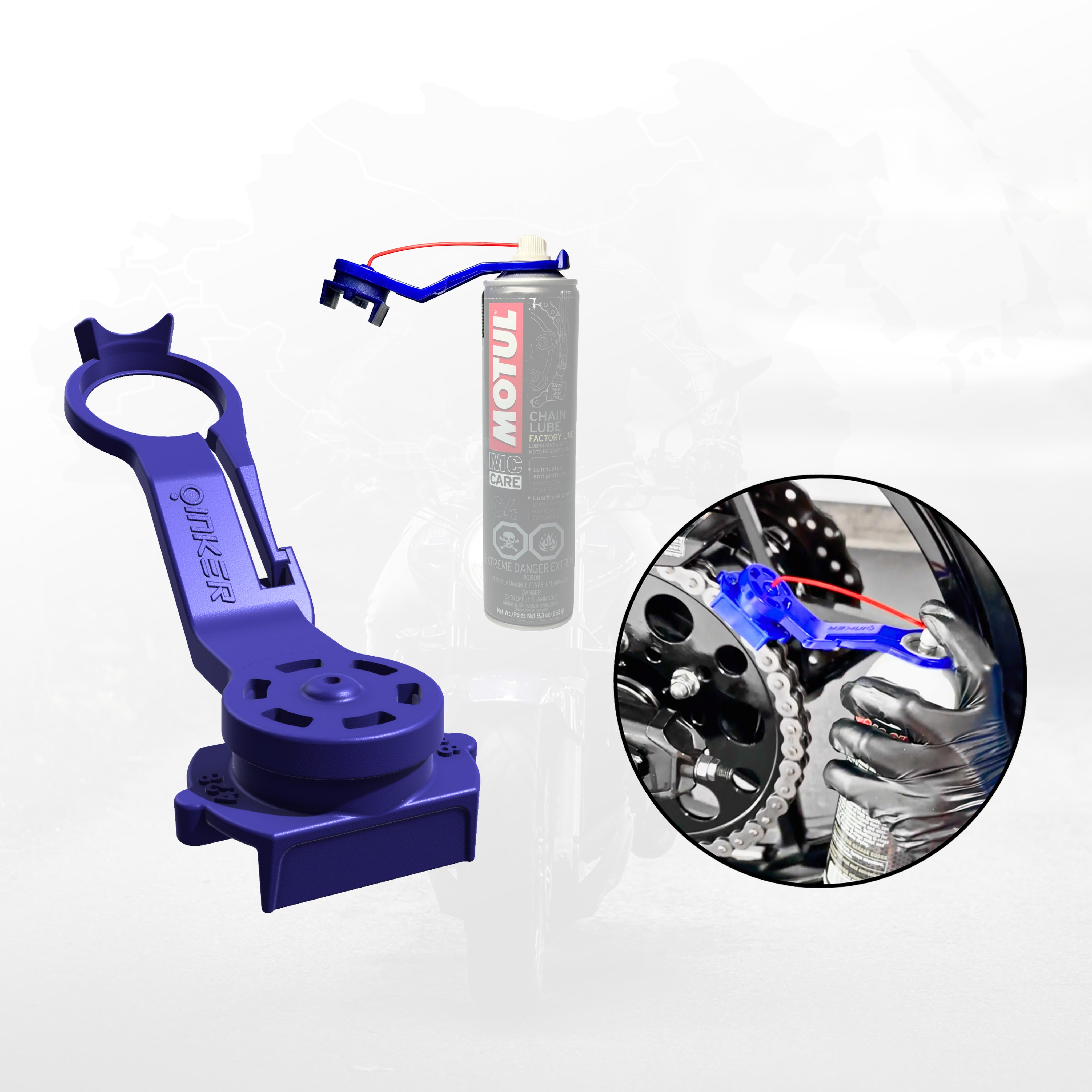 OINKER Motorcycle Chain Lube Tool for Dirt Bike & Motorbike Maintenance - Wadamart