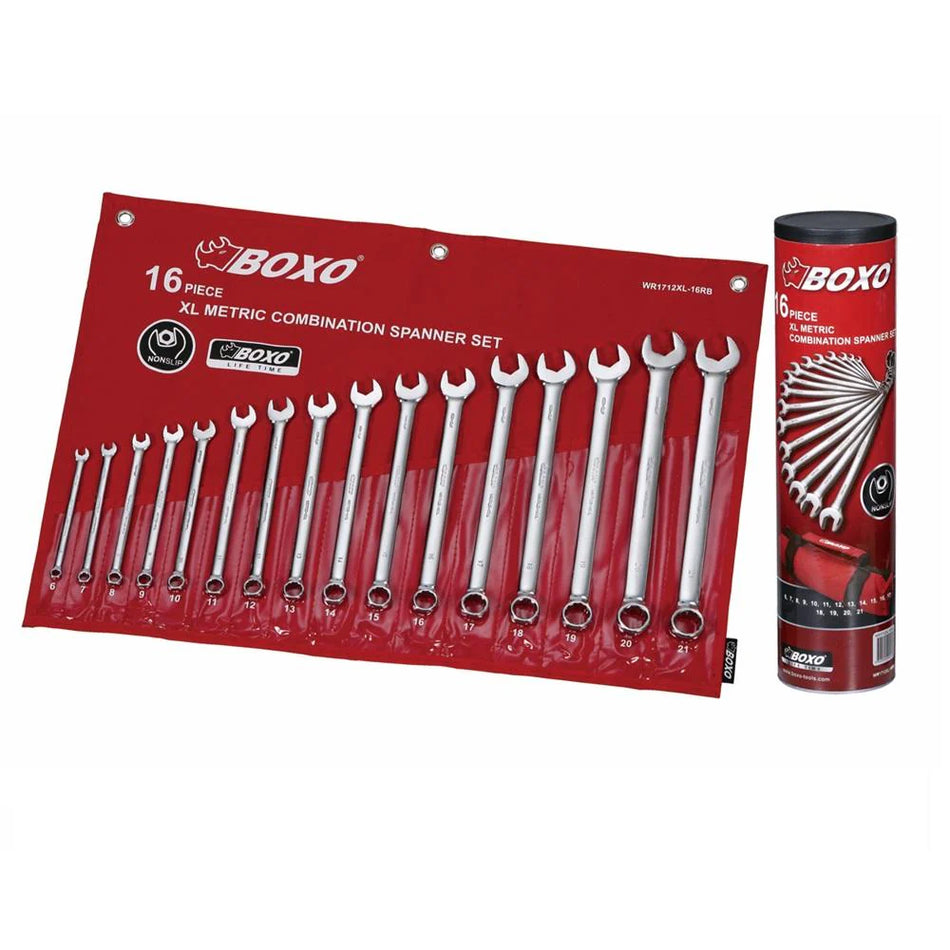 16 pcs XL Metric Combination Wrench Set