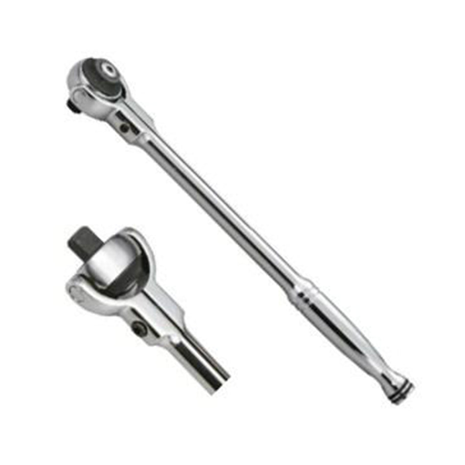 1/2" Dr. 72T Full Polishing Reversible Swivel Head Ratchet w/Quick Release - Wadamart