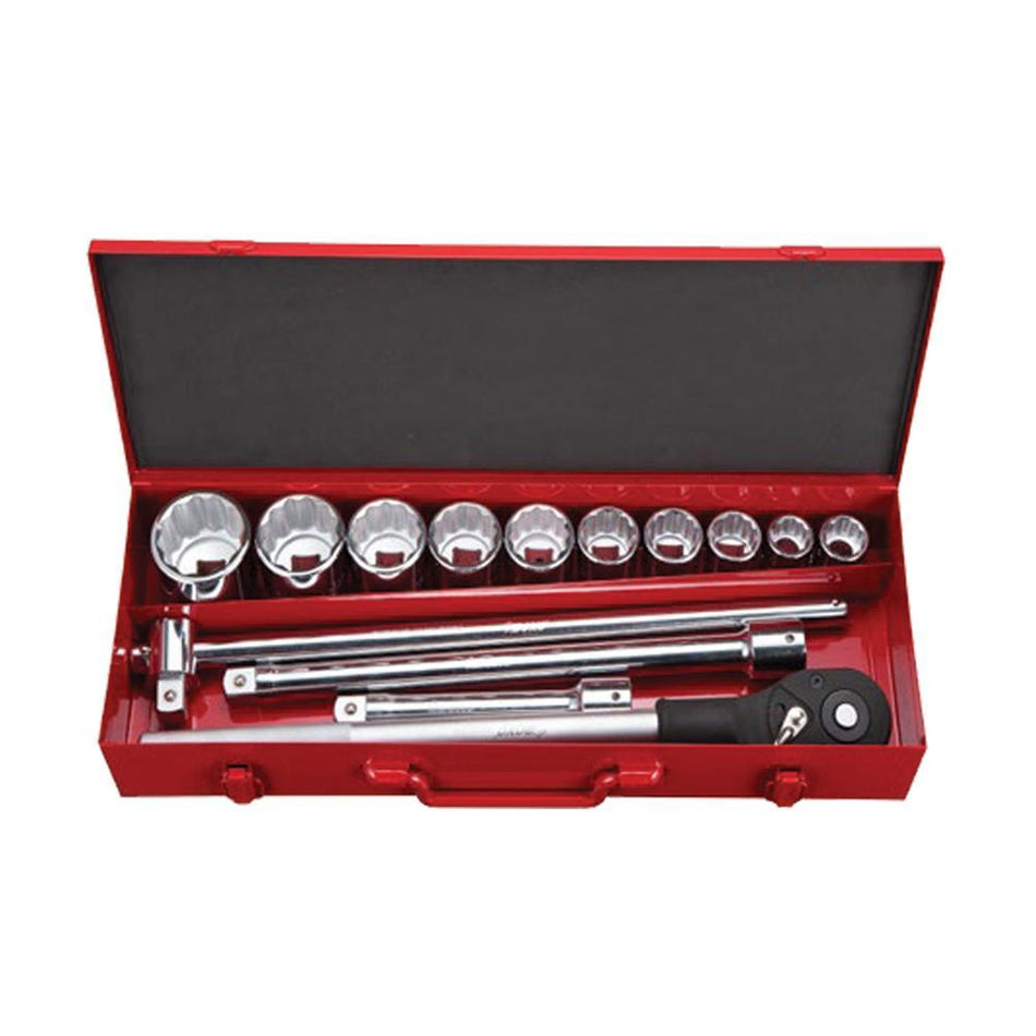 14pcs 3/4" Dr. 12PT Socket Set - Wadamart