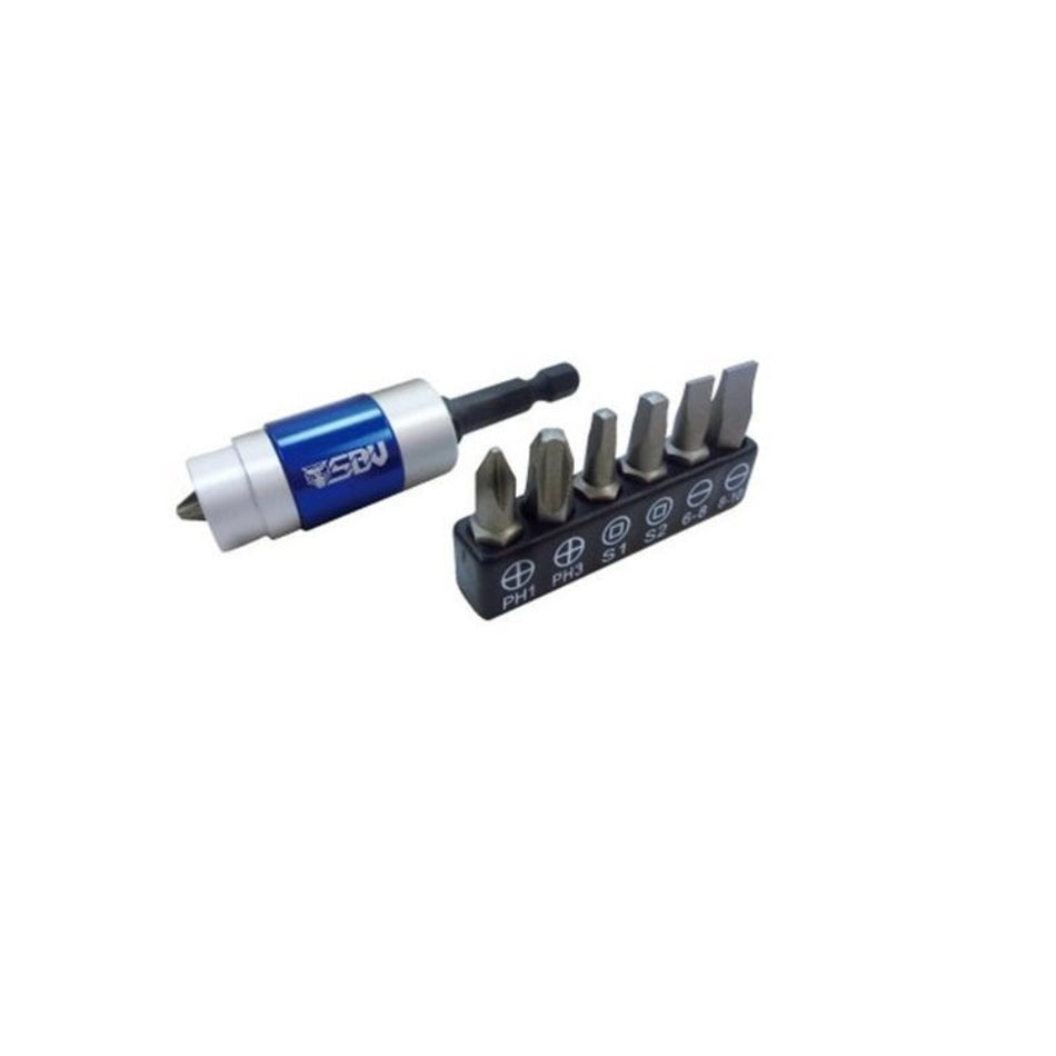 Mag-Lock Bit Holder with Bits, 8 pcs - Wadamart