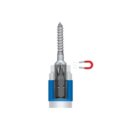 Mag-Lock Bit Holder with Bits, 8 pcs - Wadamart