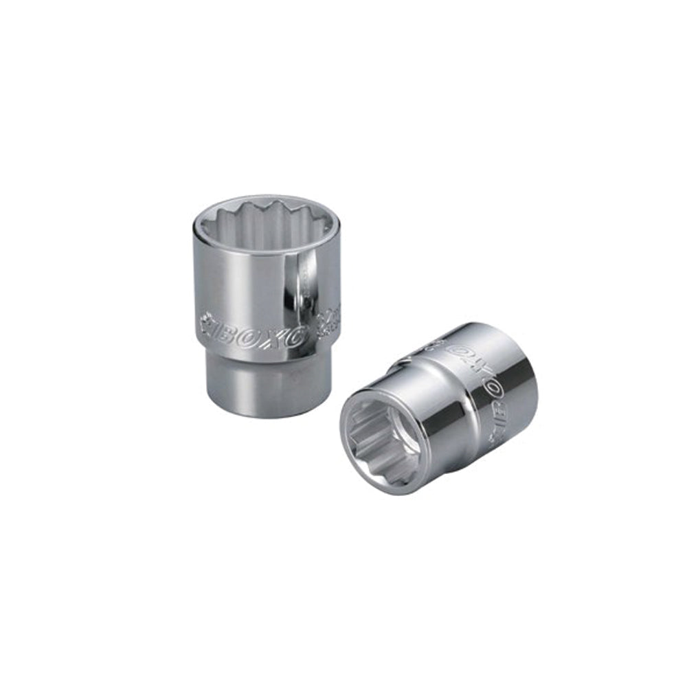 1/2" Dr. 12PT Socket w/ Mirror Finish - Wadamart